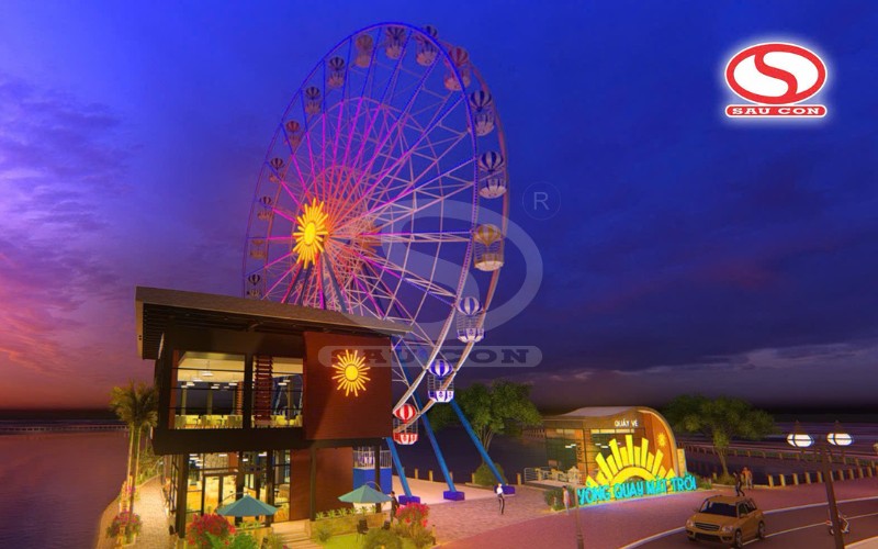 Ảnh 3D Đu Quay Lồng do Sấu Con thiết kế